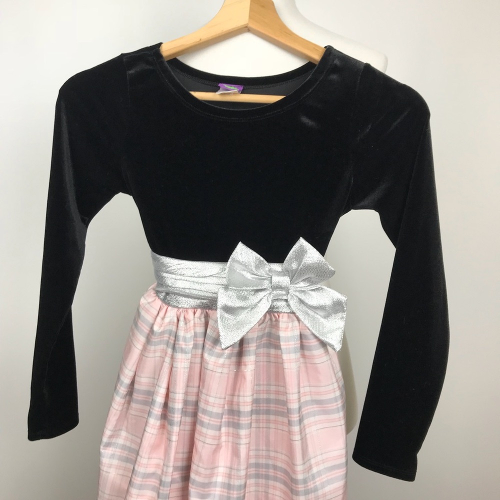 Dollie & me Holiday Pink Plaid Dress